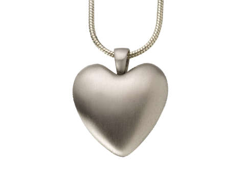Heart Pendant - White Bronze Image